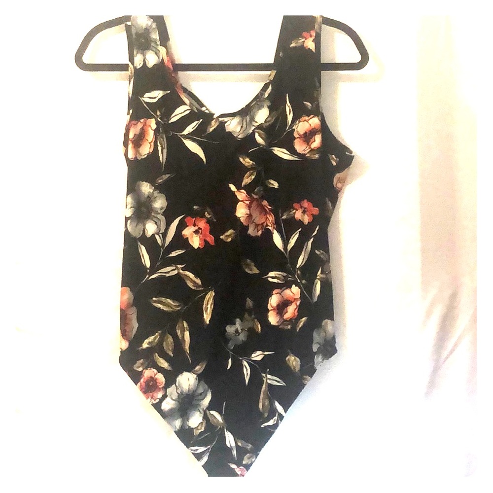 Black- Rose BodySuit